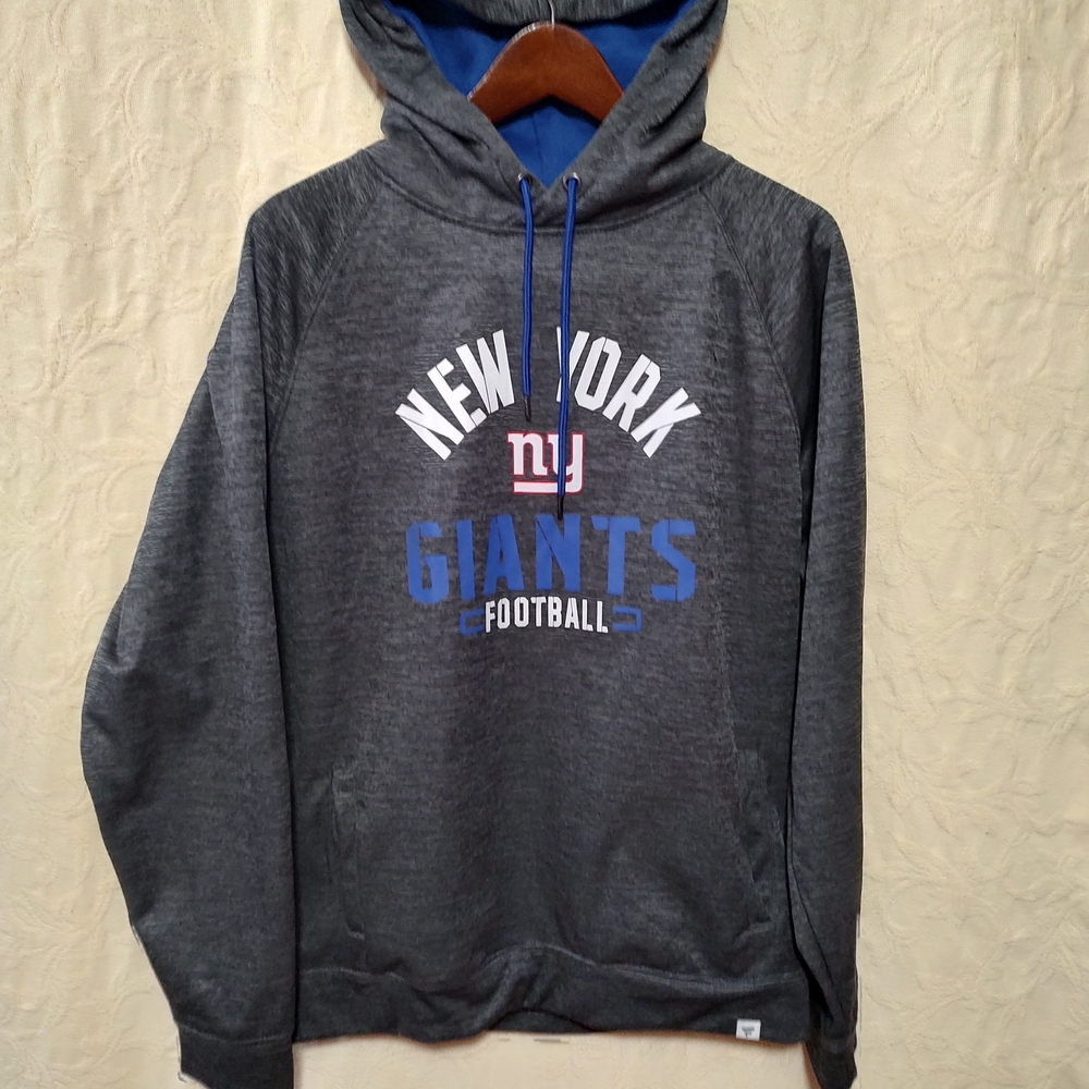 New York Giants Gray Hoodie Fanatics Pro Line Size Large